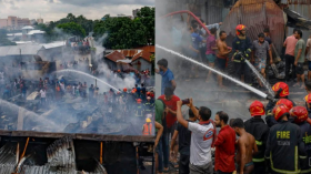 মহাখালীর সাততলা বস্তির আগুন নিয়ন্ত্রণে