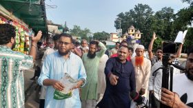 ধানের শীষের প্রতিক নিয়ে কানাইঘাটে মাহবুবুল হক চৌধুরী