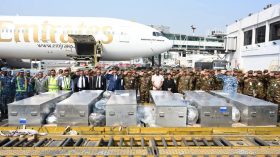 দেশে পৌঁছেছে সুদানে নিহত ৬ বাংলাদেশি সেনার মরদেহ