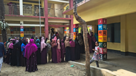 বিয়ানীবাজারে শান্তিপূর্ণ পরিবেশে ভোটগ্রহণ চলছে