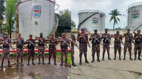 সিলেটে জ্বালানি তেলের ডিপোর নিরাপত্তায় বিজিবি মোতায়েন