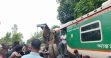 চট্টগ্রাম থেকে সিলেটমুখী পাহাড়িকা এক্সপ্রেস ট্রেনের সঙ্গে ট্রাকের সংঘর্ষ
